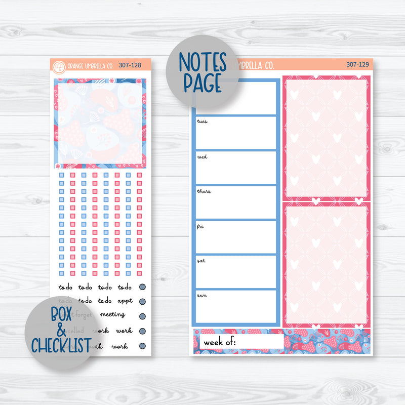Flirty | Valentine's Day A5 Daily Duo Planner Kit Stickers | 307-121