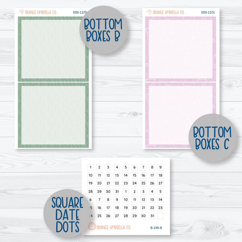 Exhale | 7x9 Daily Duo Planner Kit Stickers | 308-131
