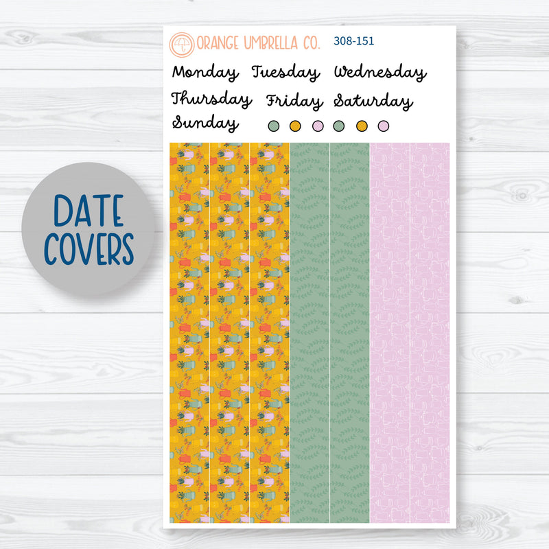 Exhale | Plant Spring 7x9 Plum Daily Planner Kit Stickers | 308-151