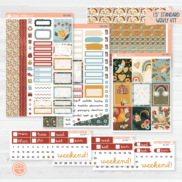 Tweetheart | February Weekly Planner Kit Stickers | 301-001