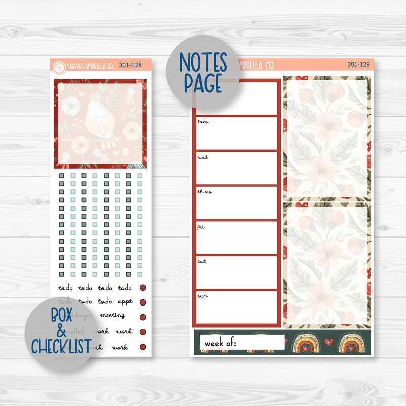 Tweetheart | February A5 Daily Duo Planner Kit Stickers | 301-121