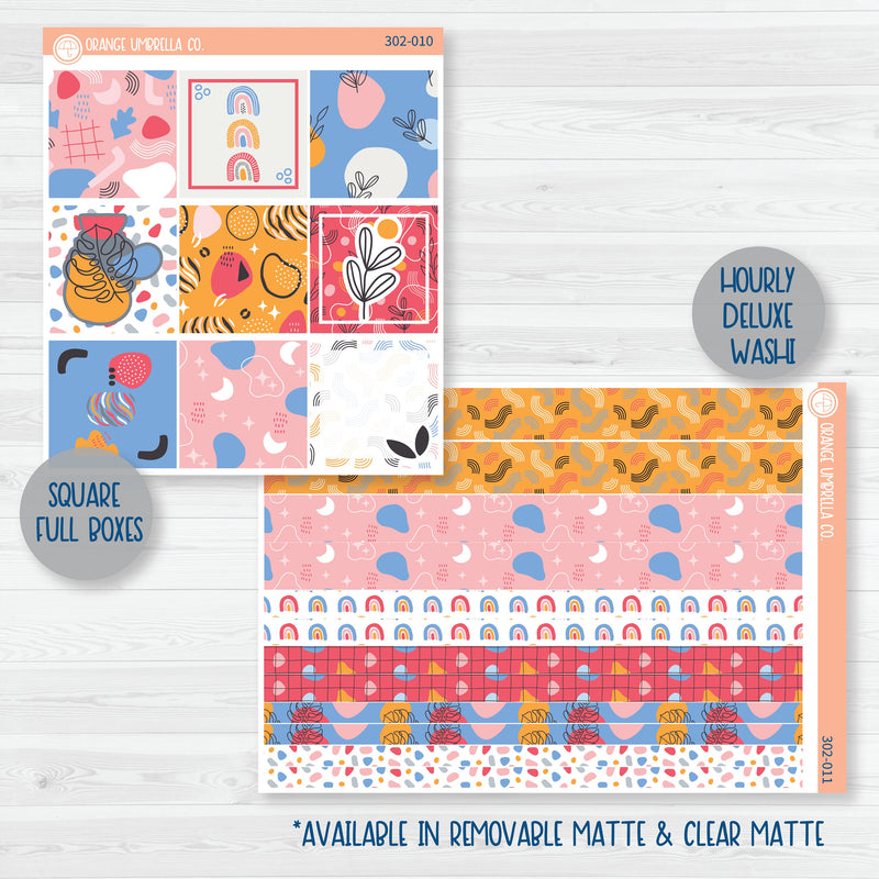Amalie | Fun Bright Weekly Planner Kit Stickers | 302-001