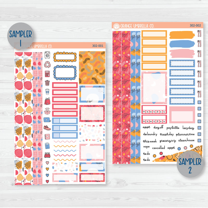 Amalie | Fun Bright Weekly Planner Kit Stickers | 302-001