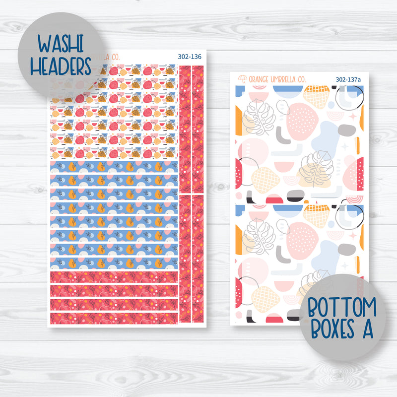 Amalie | Bright 7x9 Daily Duo Planner Kit Stickers | 302-131