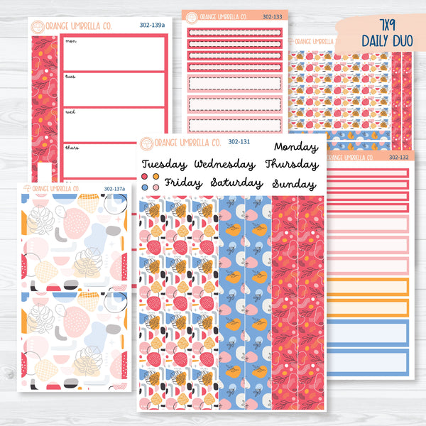 Amalie | Bright 7x9 Daily Duo Planner Kit Stickers | 302-131