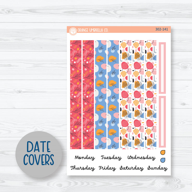 Amalie | Bright February A5 Plum Daily Planner Kit Stickers | 302-141