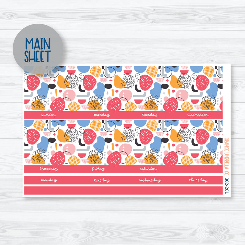 Amalie | February 8.5 ECLP Monthly Planner Kit Stickers | 302-261