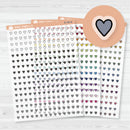 Tiny Heart Planner Stickers from Kits | Clear Matte | B-706-CM