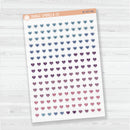 Heart Date Dots | Clear Matte | 5 Months Planner Stickers | B-707-CM