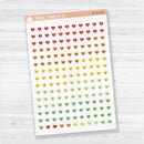 Heart Date Dots | Clear Matte | 5 Months Planner Stickers | B-707-CM
