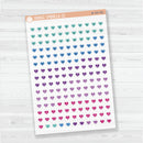 Heart Date Dots | Clear Matte | 5 Months Planner Stickers | B-707-CM