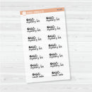 OUC Release Schedule | Mystery Kit | Happy Mail Planner Stickers | Clear Matte | M-001-005-CM