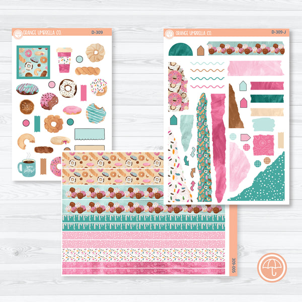 Donuts | Coffee Kit Deco Journaling Planner Stickers | D-309