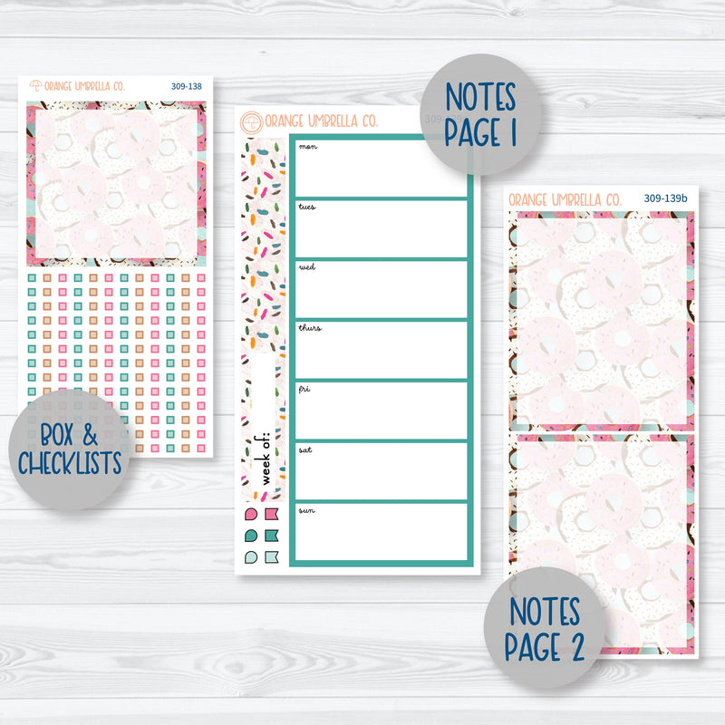 Donuts 7x9 Daily Duo Planner Kit Stickers | 309-131