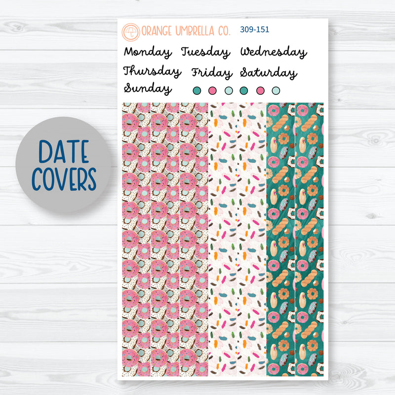 Donuts 7x9 Plum Daily Planner Kit Stickers | 309-151