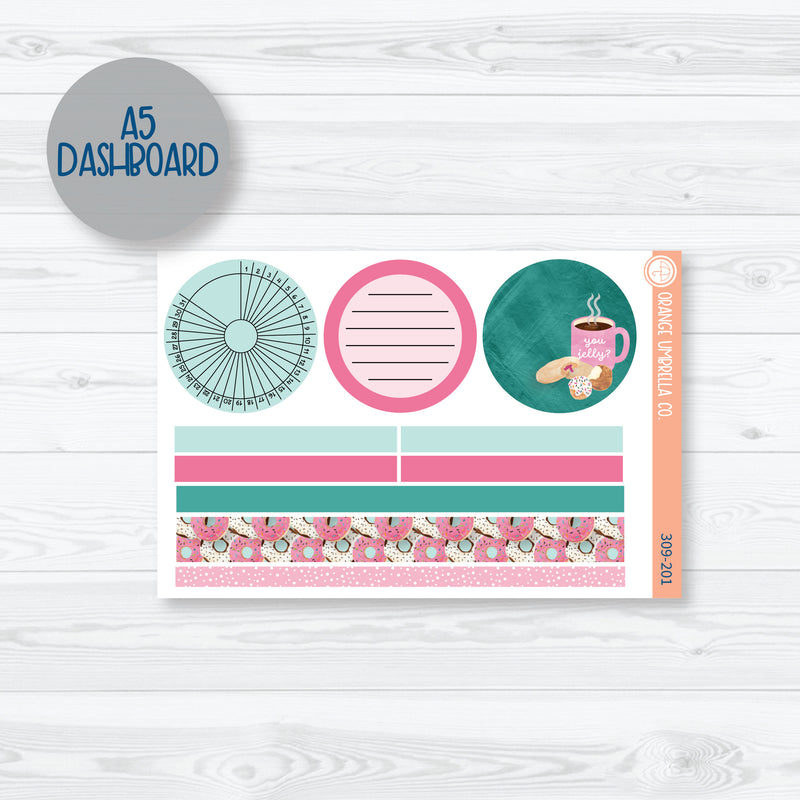Donuts Plum Dashboards Planner Kit Stickers | 309-201