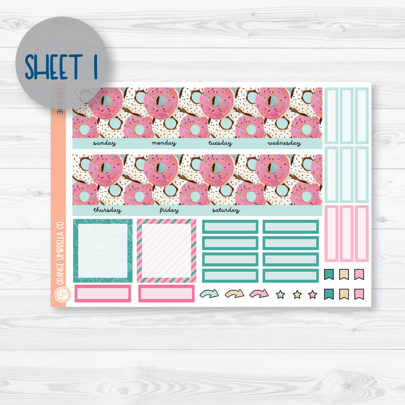 Donuts A5 EC Monthly & Dashboard Planner Kit Stickers | 309-241