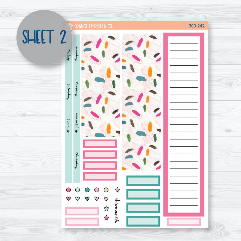 Donuts A5 EC Monthly & Dashboard Planner Kit Stickers | 309-241