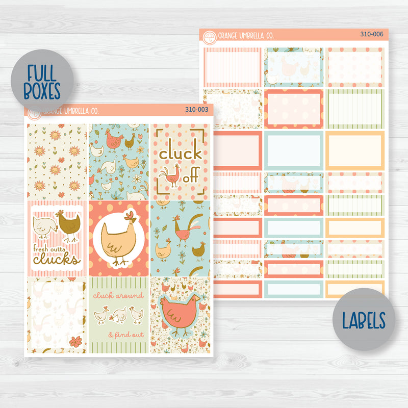 Chicken Kit | Fresh Outta Clucks | Weekly Planner Kit Stickers | 310-001