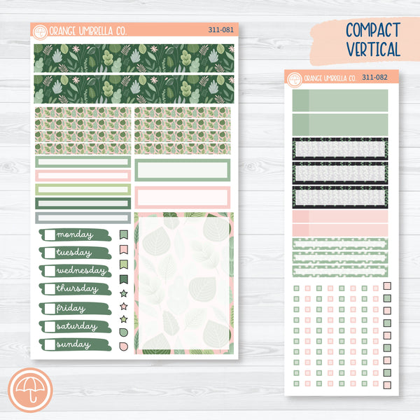 Optimistic | Spring Compact Vertical Planner Kit Stickers for Erin Condren | 311-081