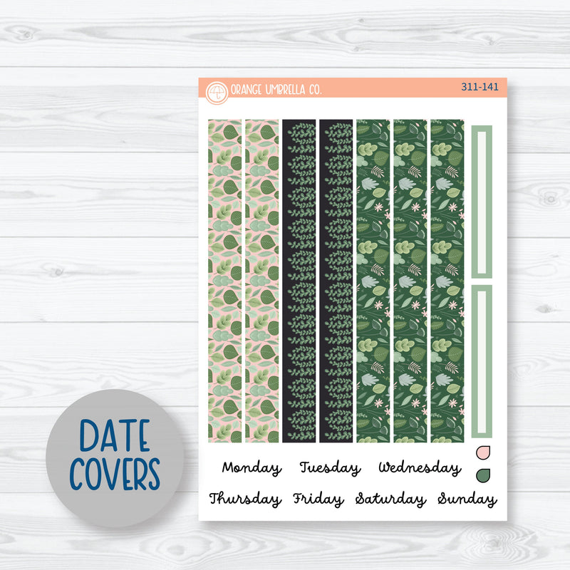 Optimistic | Spring Botanical A5 Plum Daily Planner Kit Stickers | 311-141