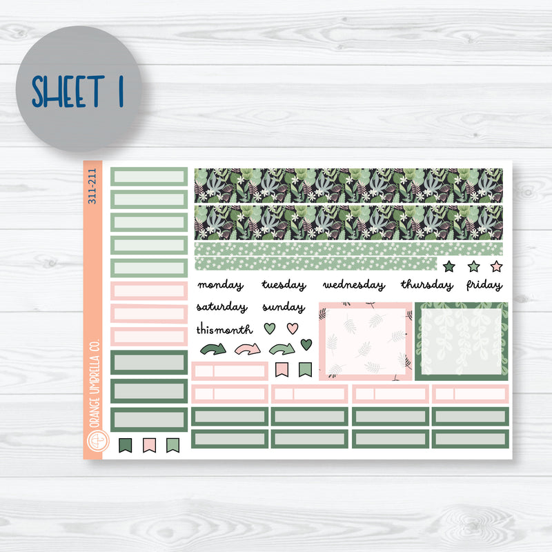 Optimistic | Spring Plant A5 Plum Monthly Planner Kit Stickers | 311-211