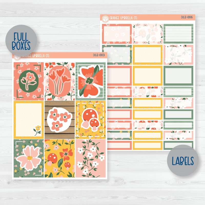 Handpicked Bouquet | Spring Floral Weekly Planner Kit Stickers | 312-001