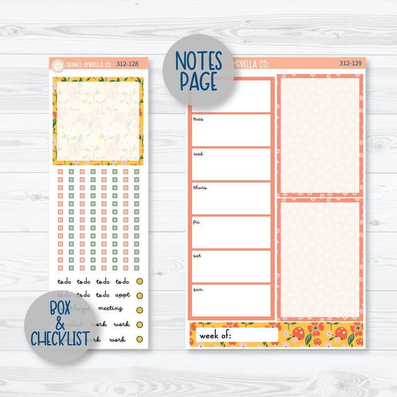 Handpicked Bouquet | Spring A5 Daily Duo Planner Kit Stickers | 312-121