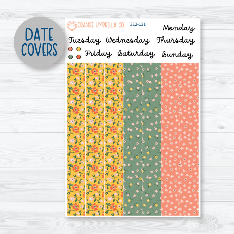 Handpicked Bouquet | Spring Floral 7x9 Daily Duo Planner Kit Stickers | 312-131