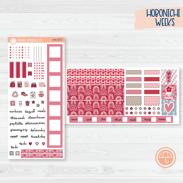 Lovestruck | Valentine's Day Hobonichi Weeks Planner Kit Stickers | 306-071