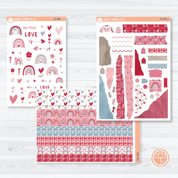 Lovestruck | Valentine's Day Kit Deco Journaling Planner Stickers | D-306