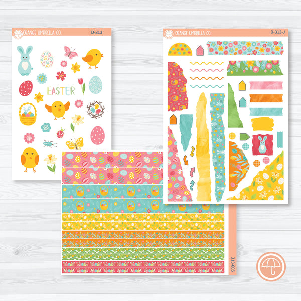Easter Kit Deco Journaling Planner Stickers | Hatching A Plan | D-313