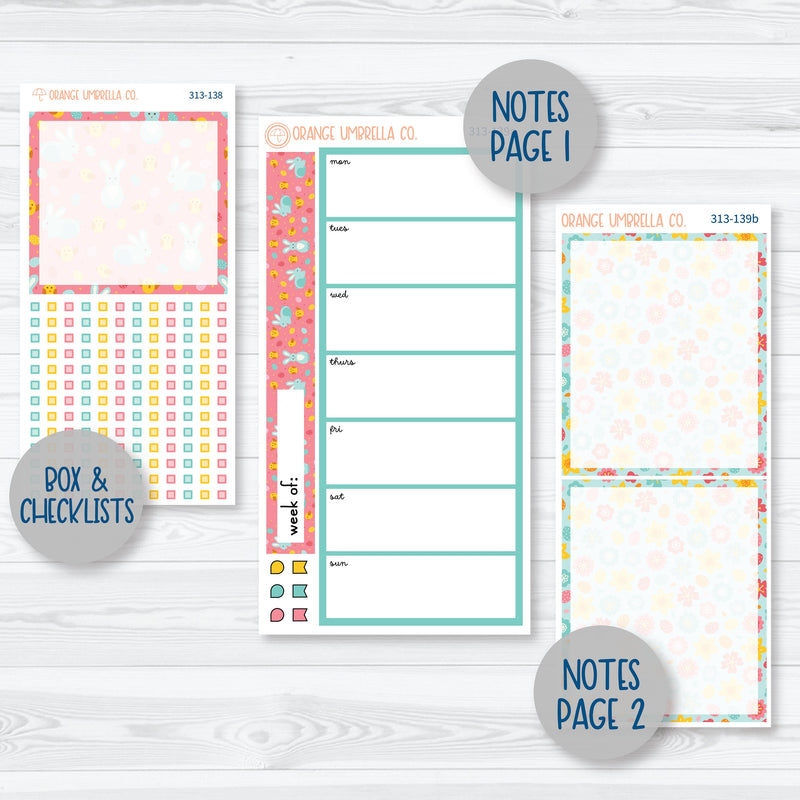 Easter 7x9 Daily Duo Planner Kit Stickers | Hatching A Plan | 313-131