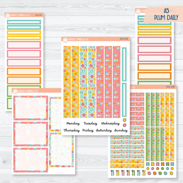 Easter A5 Plum Daily Planner Kit Stickers | Hatching A Plan | 313-141
