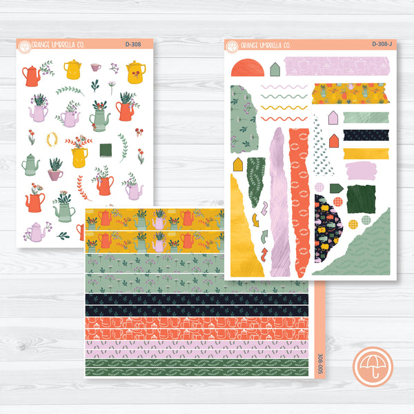 Exhale | Anytime Plant Kit Deco Journaling Planner Stickers | D-308