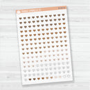 Heart Date Dots | Clear Matte | 5 Months Planner Stickers | B-707-CM