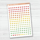 Heart Date Dots | 5 Months Planner Stickers | B-707