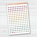Heart Date Dots | 5 Months Planner Stickers | B-707
