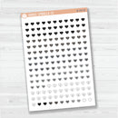 Heart Date Dots | 5 Months Planner Stickers | B-707