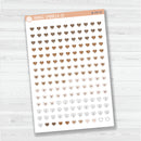 Heart Date Dots | 5 Months Planner Stickers | B-707