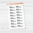 OUC Release Schedule | Mystery Kit | Happy Mail Planner Stickers | Clear Matte | M-001-005-CM