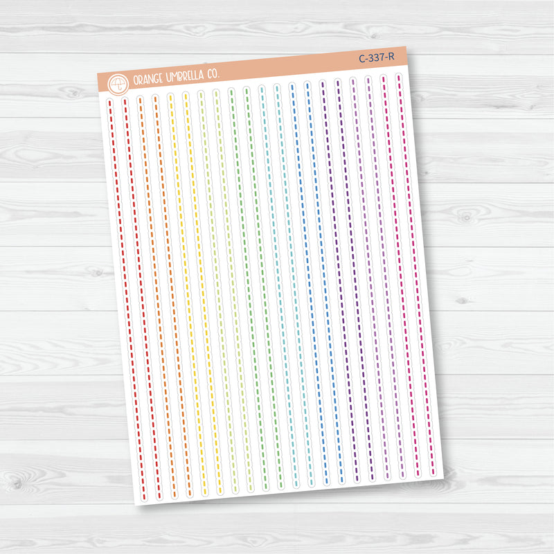 Stitched Washi Strip Divider Planner Stickers | C-337