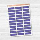 Stitched Quarter Box Label Planner Stickers | Erin Condren Palette | EC-017-022