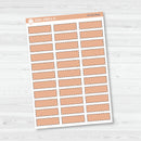 Stitched Quarter Box Label Planner Stickers | Erin Condren Palette | EC-017-022