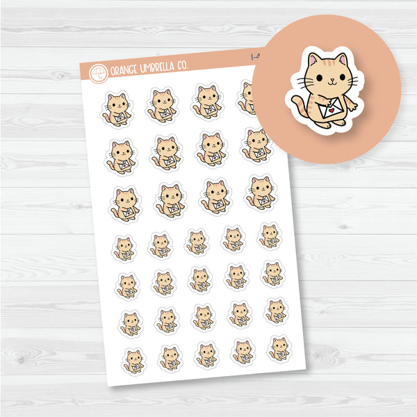 Spazz Cat Happy Mail Icon Planner Stickers | I-423