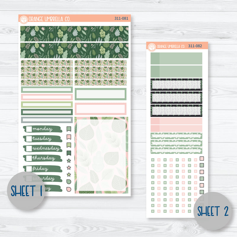 Optimistic | Spring Compact Vertical Planner Kit Stickers for Erin Condren | 311-081