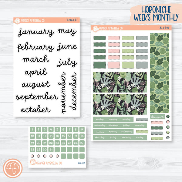 Optimistic | Spring Hobonichi Weeks Monthly Planner Kit Stickers | 311-301