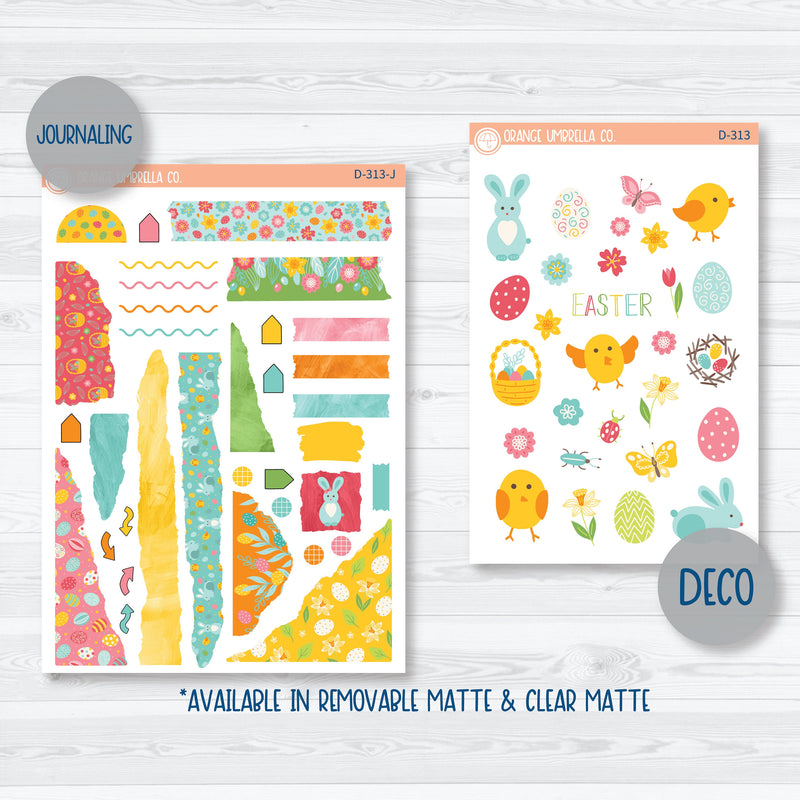Easter Kit Deco Journaling Planner Stickers | Hatching A Plan | D-313