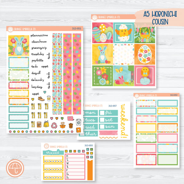 Easter Hobonichi Cousin Planner Kit Stickers | Hatching A Plan | 313-051