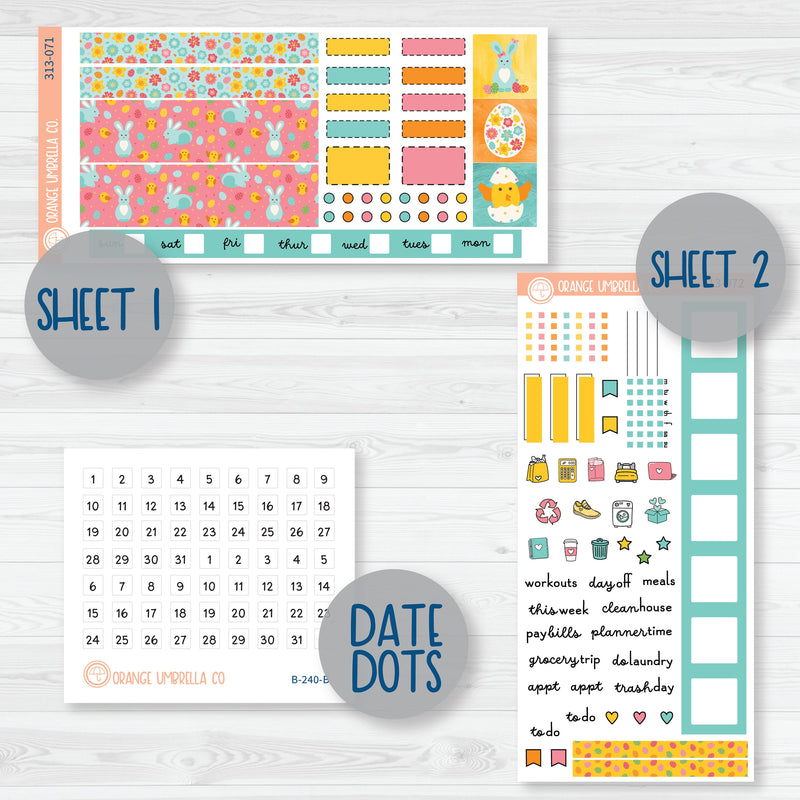 Easter Hobonichi Weeks Planner Kit Stickers | Hatching A Plan | 313-071